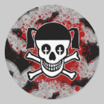 Goth Girl Vamp Skull Stickers stickers