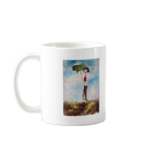 Goth Girl with Parasol mugs by Gary_Shipman Goth Girl with Parasol mugs