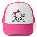 Goth Girly Skull hat by merlin1974 Goth Girly Skull hat