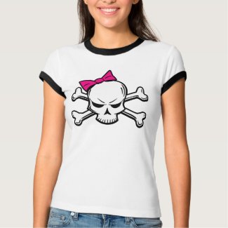 goth girly skull shirt