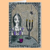 Goth Halloween cards