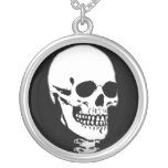 Goth Horror Skull Sterling Silver Necklace necklaces