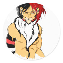 Goth lion stickers