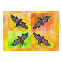 Goth Moth 4 card cards