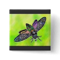Goth Moth button buttons