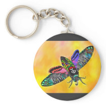 Goth Moth keychain keychains