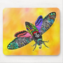 Goth Moth mousepad mousepads
