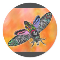 Goth Moth sticker stickers