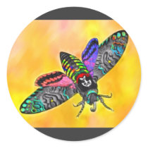 Goth Moth sticker stickers