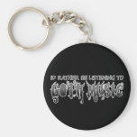 Goth music keychains
