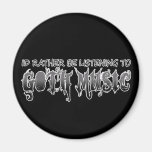 Goth music magnets