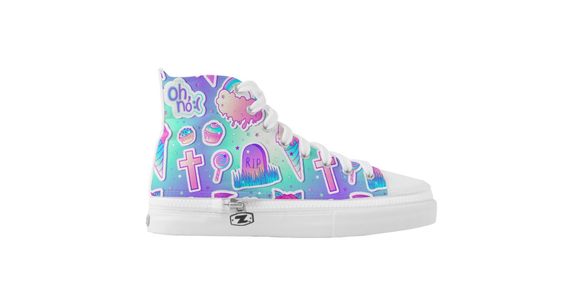 Goth Pastel High Tops Zazzle