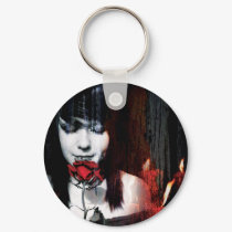 goth pierced girl keychains by ybordinary goth pierced girl keychains