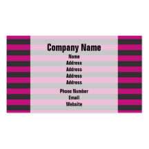 Goth Pink and Black Bunny Business Cards