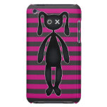 Goth Pink and Black Bunny iPod Case-Mate Cases