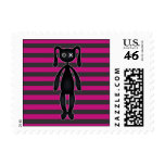 Goth Pink and Black Bunny Stamps