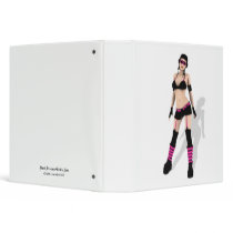 Goth Punk Bomber Pilot Pin up Binder