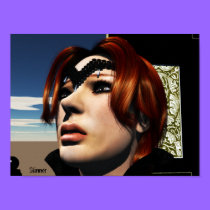 Goth Queen Face Pose 3 posters