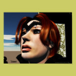 Goth Queen Face Pose 3 posters