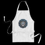 Goth Skull - Blue aprons