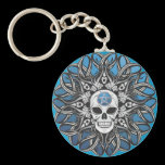 Goth Skull - Blue keychains
