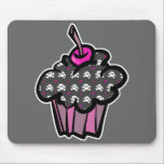 goth skull crossbones cupcake