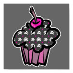 goth skull crossbones cupcake posters