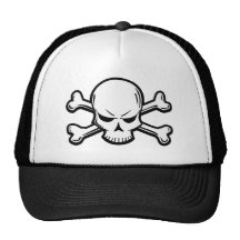 Goth skull hats