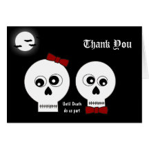 Goth Skulls Thank You Card