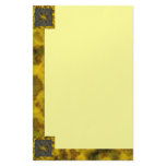 Goth Square: Old Gold, Plain Stationery Design