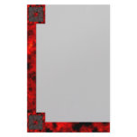 Goth Square: Old Ruby, Plain Stationery Design