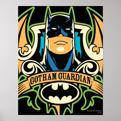 Vintage Batman Gotham Guardian Poster
