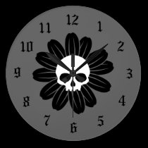 Gothflower wall clocks