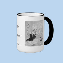Gothic Alice in Wonderland Falling Mug mugs