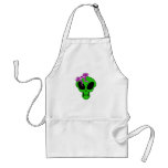 Gothic Alien Girl Skull V1 Apron