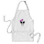 Gothic Alien Girl Skull V2 Apron
