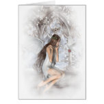 Gothic Angel and Her Dove Vignette Cards