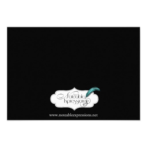 Gothic Angel on Red Velvet Response Card
