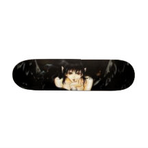 gothic angel skateboard