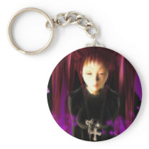 Gothic Anime Schoolgirl Keychain
