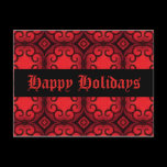 Gothic aristrocrat victorian deco Happy Holidays Post Card