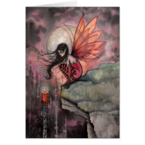 Gothic Autumn Fairy Art Card by Molly Harrison cards