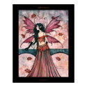 Gothic Autumn Fall Fairy Art Poster Print by robmolily Gothic Autumn Fall Fairy Art Poster Print