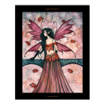 Gothic Autumn Fall Fairy Art Poster Print