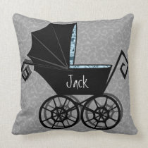 'Gothic Baby Carriage- Boy' Pillow