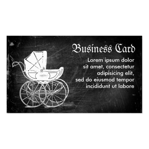 Gothic Baby Carriage Business Cards