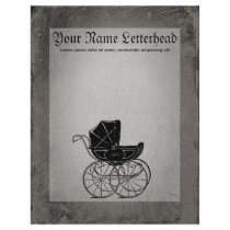 Gothic Baby Carriage Letterhead Template
