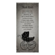 Gothic Baby Carriage Customized Rack Card