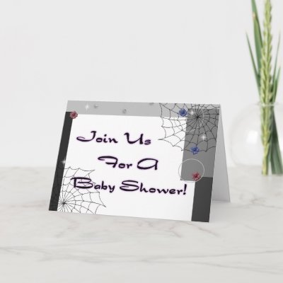 Punk Baby Shower Invitations on Baby Shower Invitations Are Truly Unique And Perfect For A Goth Baby