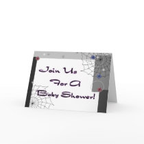 Gothic Baby Shower Invitation cards by bizarretees Gothic Baby Shower Invitation cards